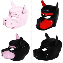 canine petplay bondage mask