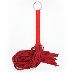 ribbon handle leather flogger