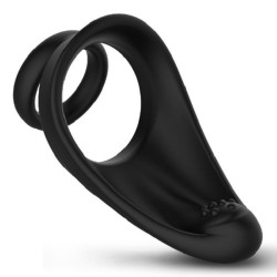 silicone dual penis ring with taint teaser