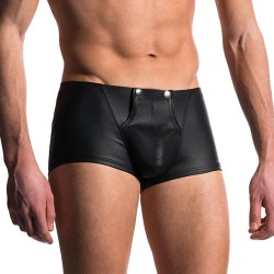 mens faux leather easy to open boxer brief