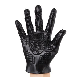 poker textured glove